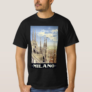 T-shirt Milano Italie Cathédrale Gothique Duomo Voyage Vin
