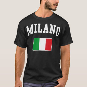 T-shirt Milano Milan Italie Italiano Italia Drapeau italie