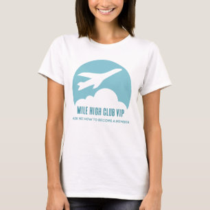 T-shirt Mile High Club VIP Girls Trip Funny Avion