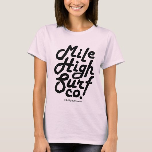 T-shirt Mile High Surf Co. Script (Devant)