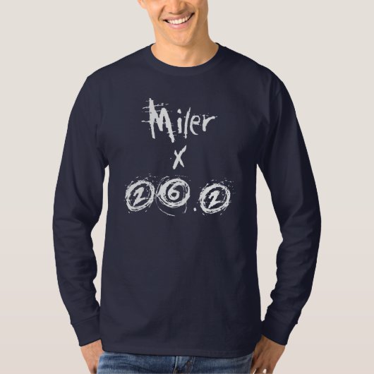 T-shirt Miler x 26.2 - Funny Marathon Runner (Devant)