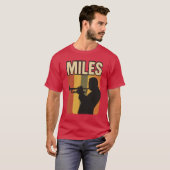 T-shirt Miles de musique rétro (Devant entier)