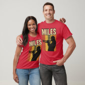 T-shirt Miles de musique rétro (Unisexe)