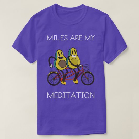 T-shirt Miles Méditation Mountain Avocado Vélo B (Design devant)