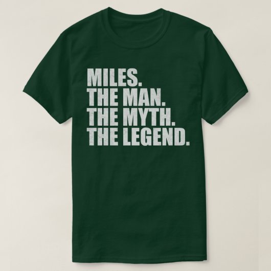 T-shirt MilesMiles Nom Miles prénom Miles (Design devant)