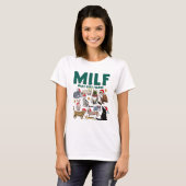 T-shirt MILF Man I Love Felines Cat Christmas (Devant entier)