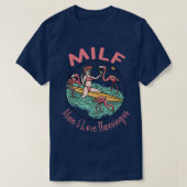 T-shirt Milf Man J'aime les flamants (Design devant)