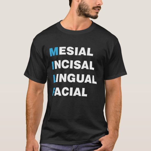 T-shirt Milf - Mésal Incisal Lingual Facial (Devant)