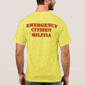 T-shirt Milice citoyenne d'urgence (Dos)