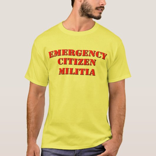 T-shirt Milice citoyenne d'urgence (Devant)