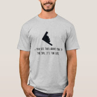 T-shirt militaire B-2 Bomber Dark Joke