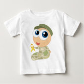 T-shirt militaire de bébé (Devant)