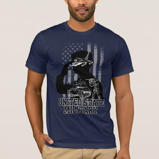 T-shirt Militaire des États-Unis (Devant)