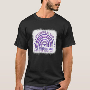 T-shirt Militaire Mois de sensibilisation pourpre pour Mil