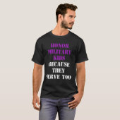 T-shirt Militaire Mois Enfant Purple Up Honor (Devant entier)