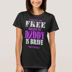 T-shirt Militaire Mois pourpre terrain