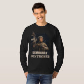 T-shirt Militaire soldat Trump Démocrate Détroyer USA (Devant entier)