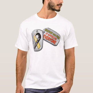 T-shirt Militaires avec le logo de PTSD