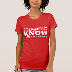 T-shirt militant de l'éducation des enseignants en école d