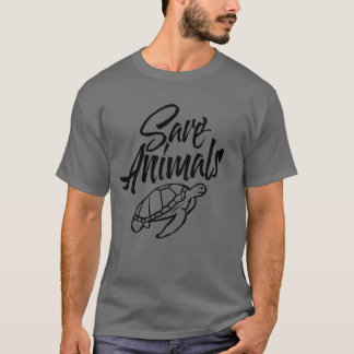 T-shirt Militant des droits des animaux Sauvegarder la ami
