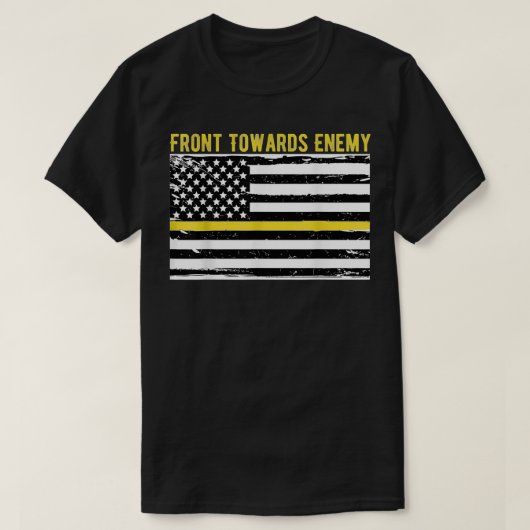 T-shirt Military front toward Enemy Vintage (Design devant)