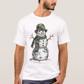 T-shirt Military Snowman  (Devant)