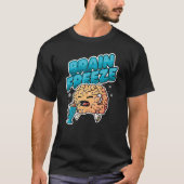 T-shirt Milk Shake Cold Brain Ice Cream Brain Freeze (Devant)