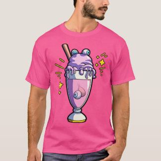 T-shirt Milkshake Et Monster Eyes Pastel Goth Esthétique F