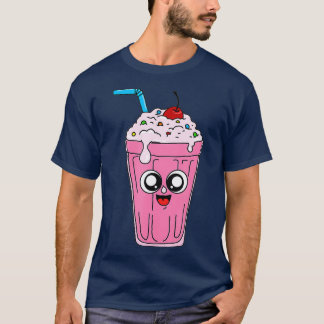 T-shirt Milkshake frais avec cadeau visage pour Milkshakes