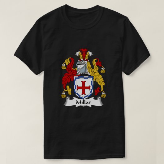 T-shirt Millar Coat of Arms Millar Family Crest Classic (Design devant)