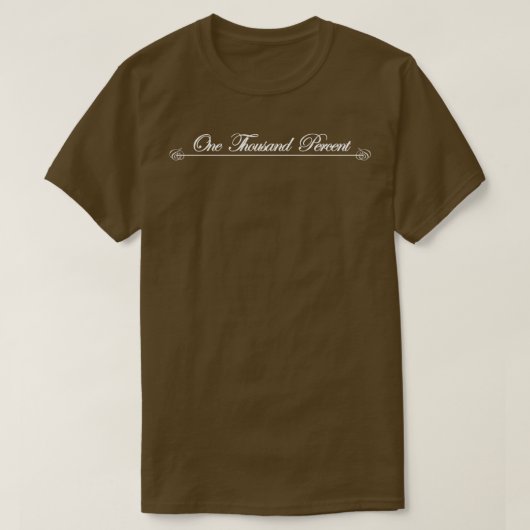 T-shirt mille pour cent (Design devant)