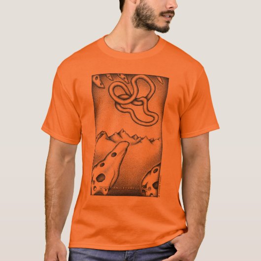 T-shirt - millénaire - orange - Janice Yudell (Devant)