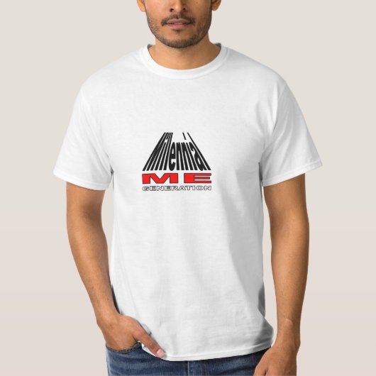 T-shirt Millennial. Génération-Y (Devant)