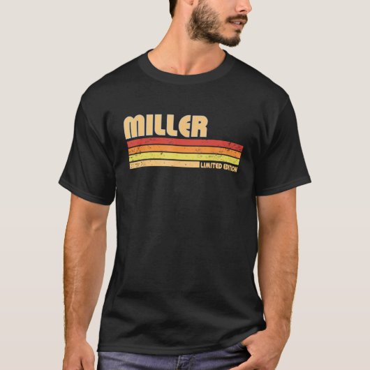 T-shirt MILLER Funny Titre personnalisé profession Birthda (Devant)