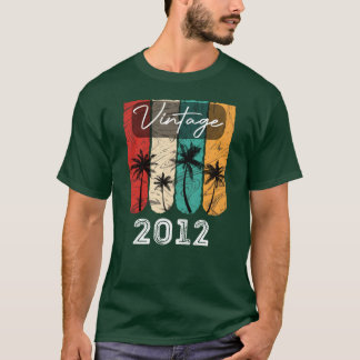 T-shirt Millésime 2012 né en 2012 rétro