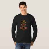 T-shirt Millie Keep Calm Nom personnalisé Humour de nom (Devant entier)