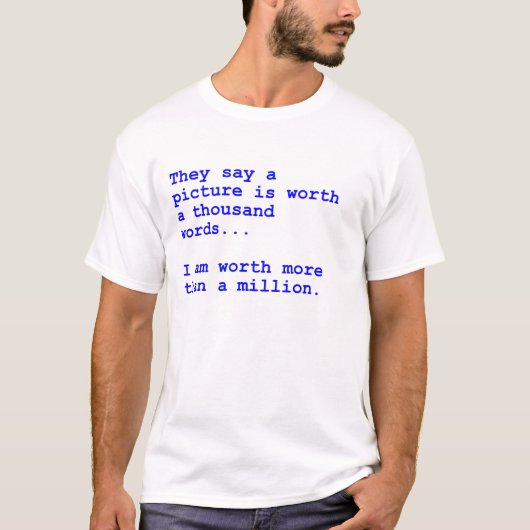 T-shirt Million de mots du dollar (Devant)