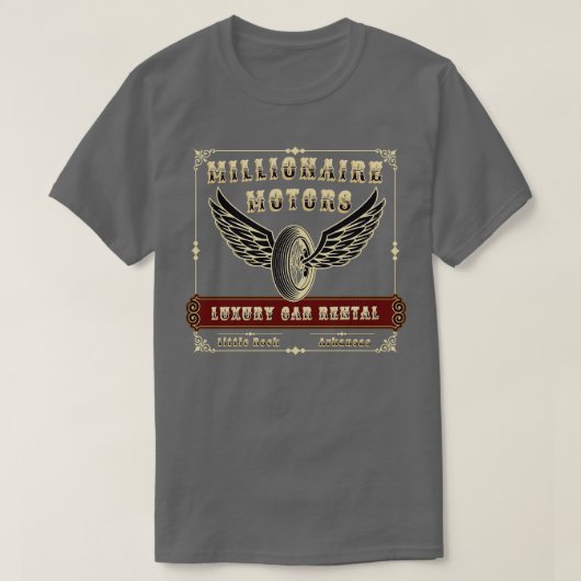 T-SHIRT MILLIONAIRE MOTORS PETITE ROCHE (Design devant)