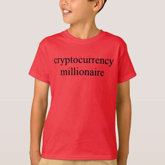 T-shirt millionnaire crypto-monnaie (Devant)