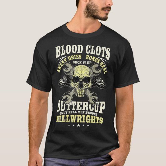 T-shirt Millwright Image On Back Of Clothing _11  (Devant)