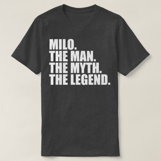T-shirt MiloMilo Nom Milo prénom Milo (Design devant)