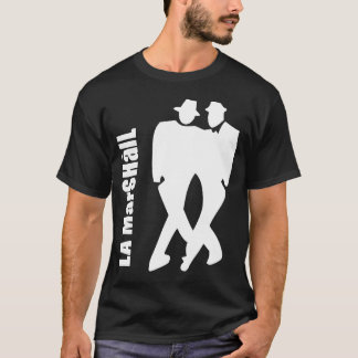 T-shirt Milonga de Marshall de La (blanc sur l'obscurité)