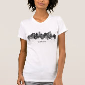 T-shirt Milwaukee Wisconsin skyline BW (Devant)