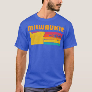 T-shirt Milwaukie Oregon Souvenir Vintage désorganisé