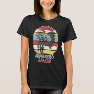 T-shirt MIMBRENO APACHE Tribu Amérindienne Mexicaine Retro