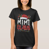 T-shirt Mimi Claus Christmas Lights Pajama Family Matching (Devant)