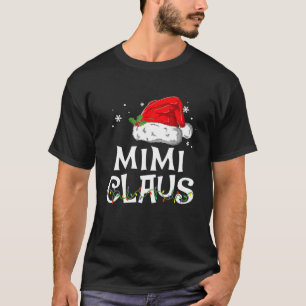 T-shirt Mimi Claus Pajama de Noël Famille Correspondant No