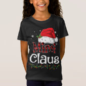 T-Shirt Mimi Claus Père Noël Rouge Buffle de Noël (Devant)