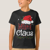 T-shirt Mimi Claus Père Noël Rouge Buffle de Noël (Devant)