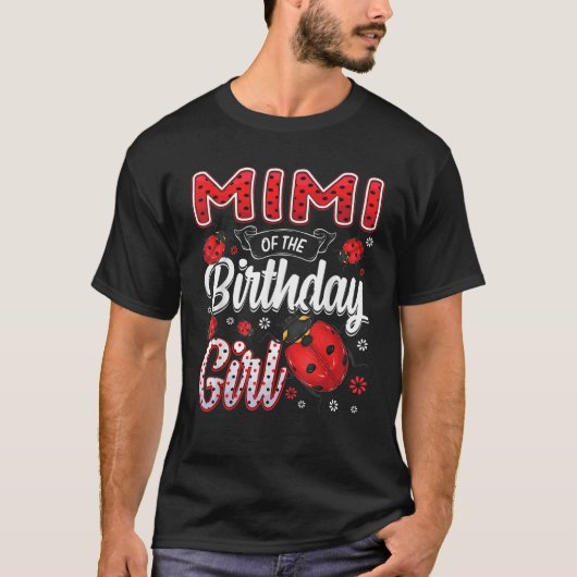 T-shirt Mimi De L'Anniversaire Famille Ladybug Anniversair (Devant)